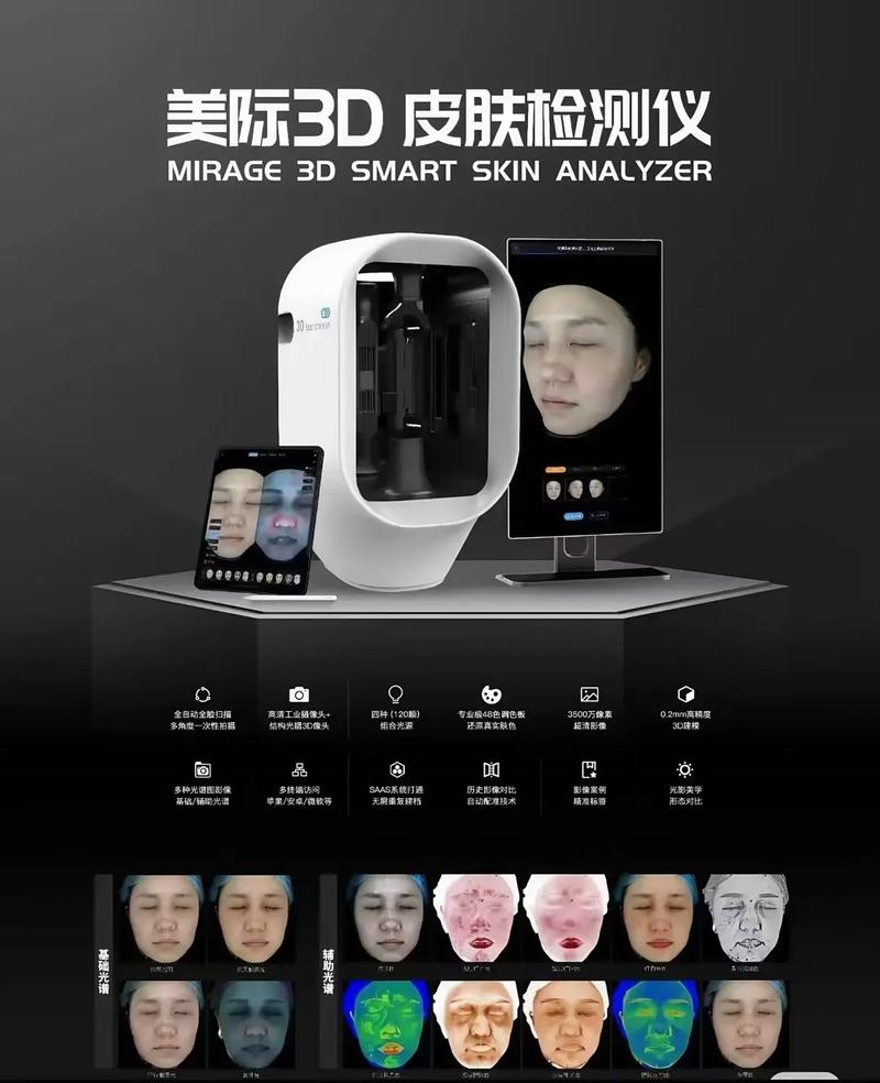 美際3D皮膚檢測(cè)儀 獨(dú)庫獨(dú)系，精準(zhǔn)探膚，開啟肌膚奧秘的專業(yè)鑰匙